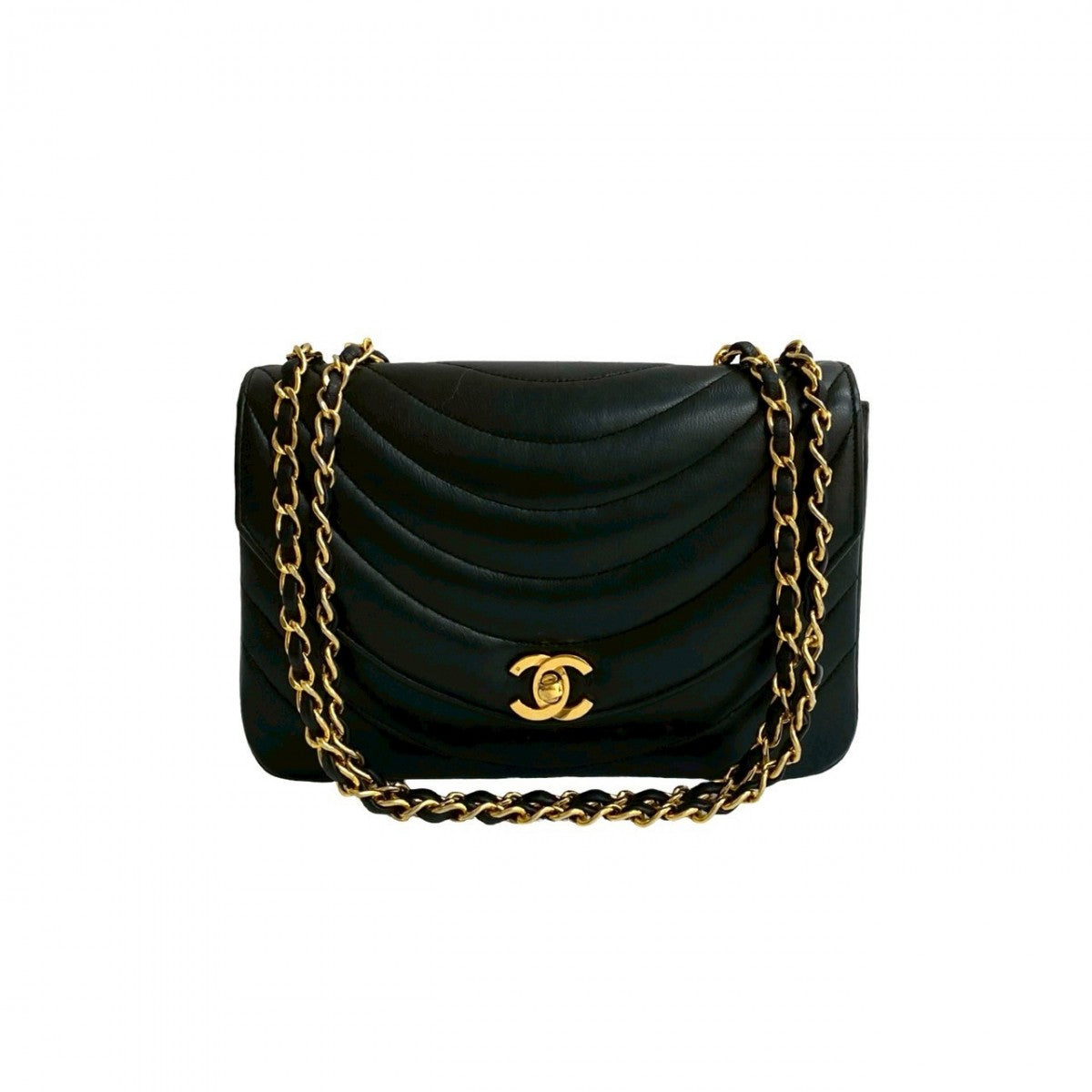 Chanel lambskin Black Shoulder Bag