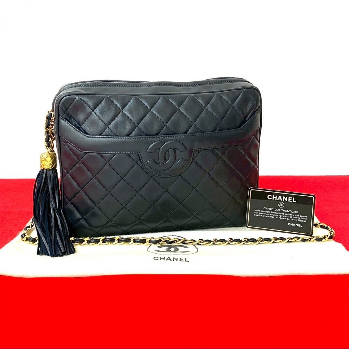 Chanel lambskin Navy Matrasse Shoulder Bag 20250515Jpl544 10
