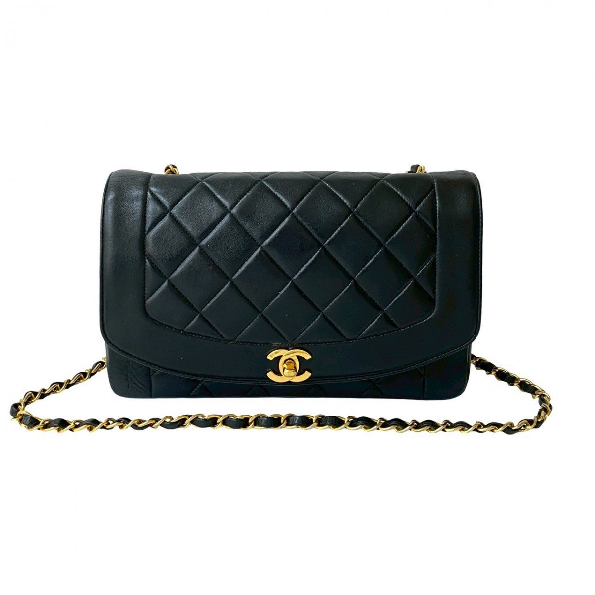 Chanel lambskin COCO Mark Matrasse Diana Flap Black Shoulder Bag 20250515Jpl573 1