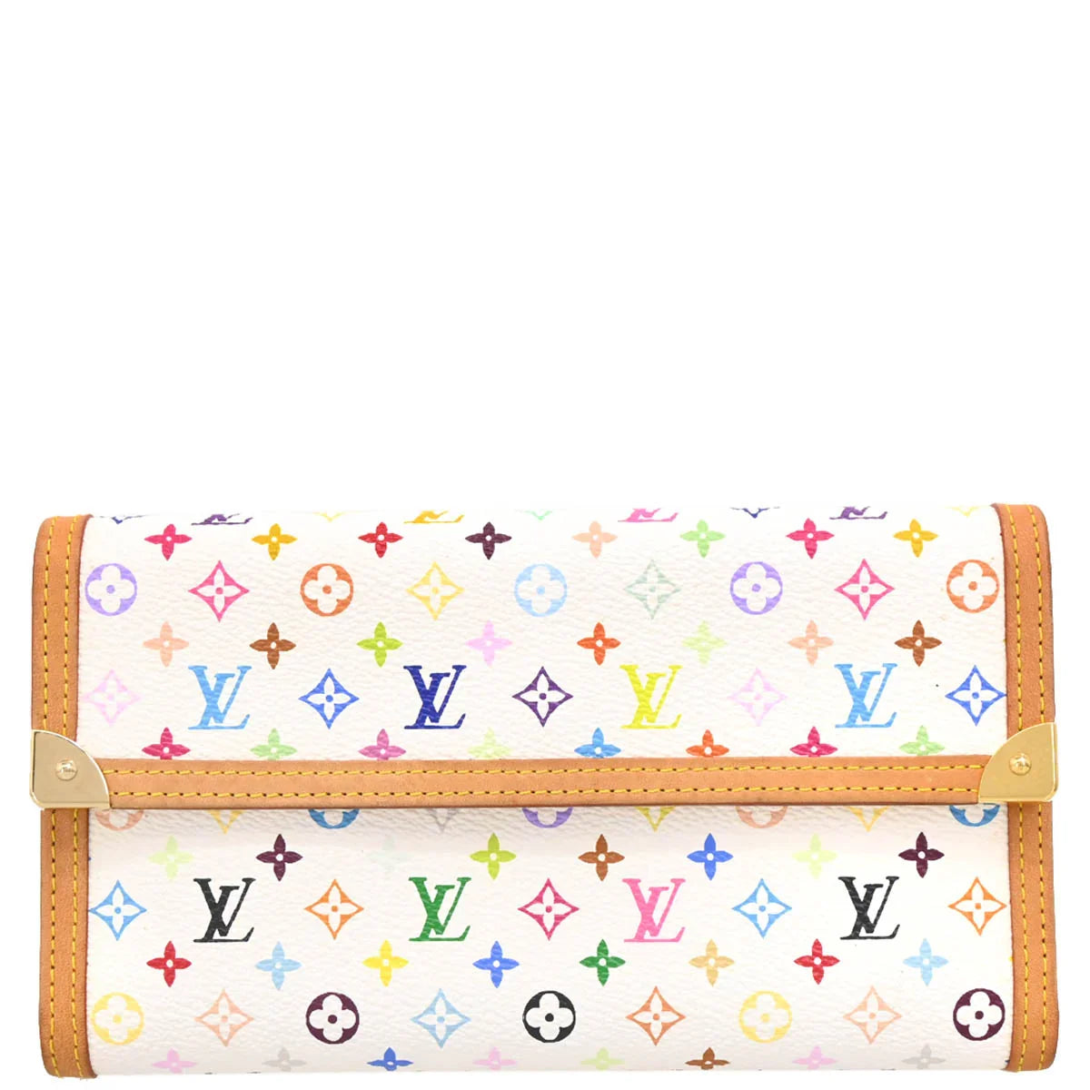 Louis Vuitton 2004 Multicolor Porte Tresor International Wallet Style 2