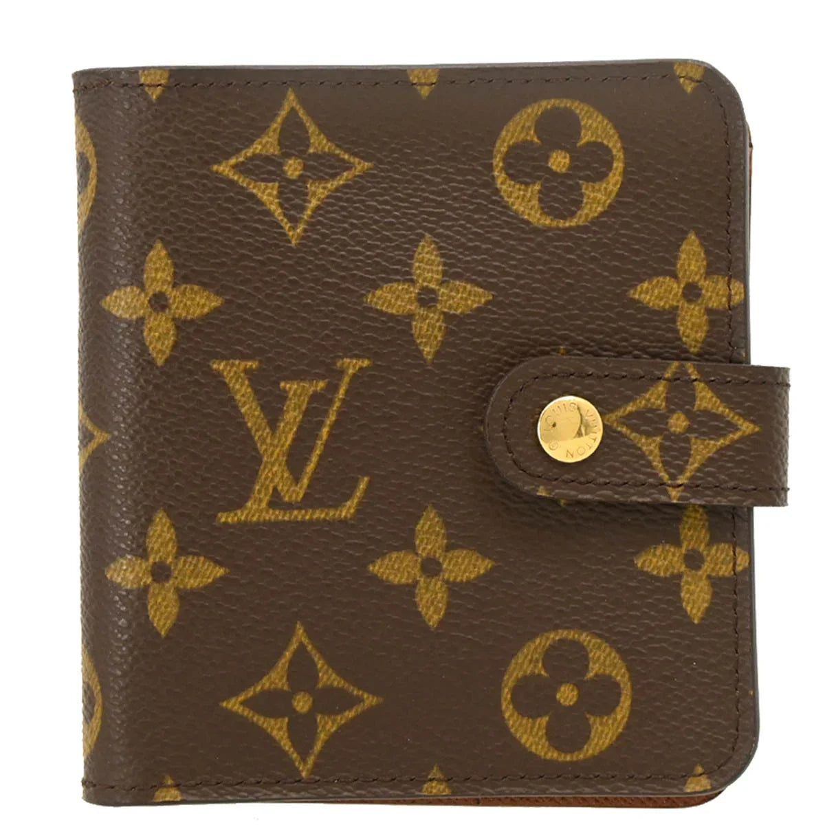 Louis Vuitton 2004 Monogram Compact Zip Wallet