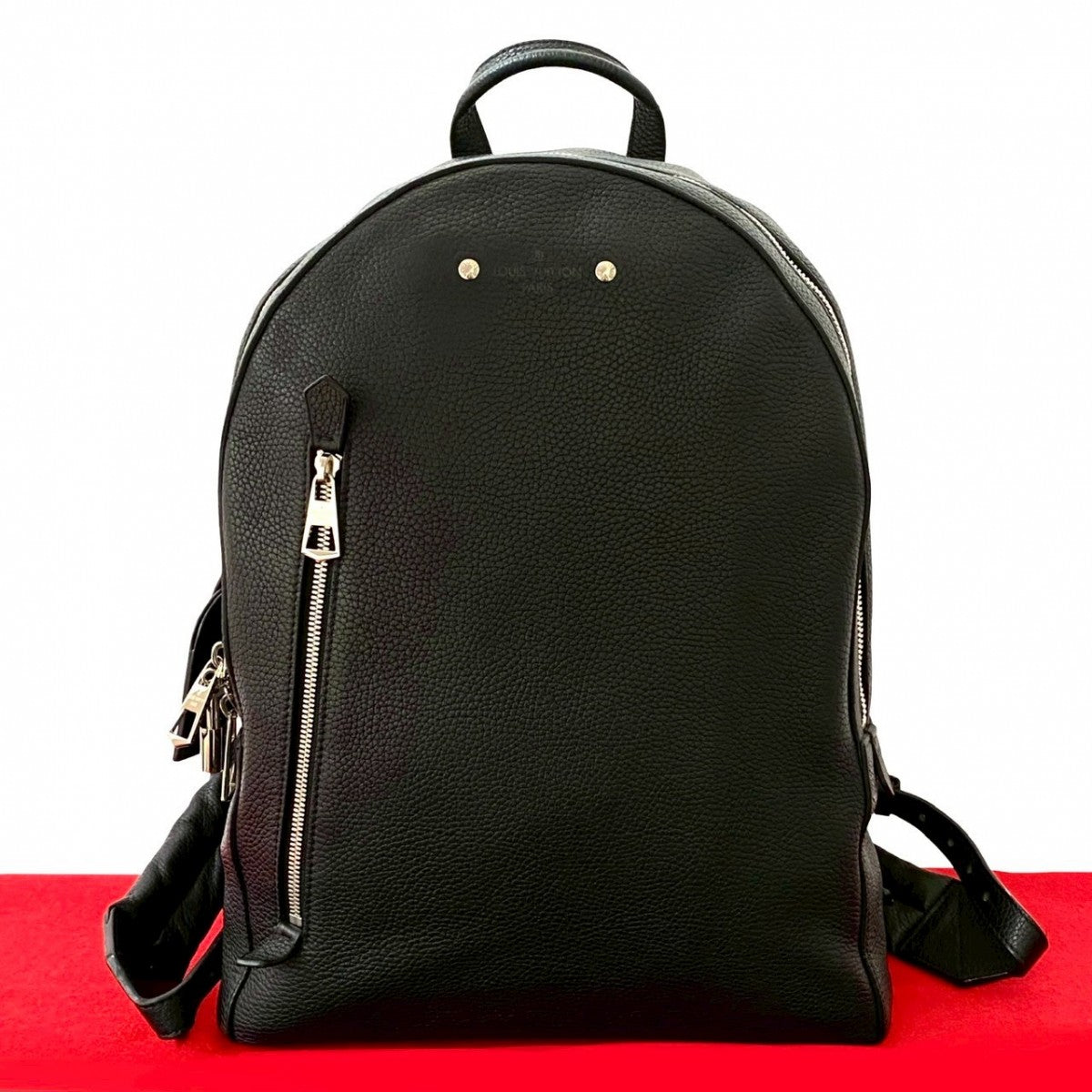 Louis Vuitton Backpack M42687 Taurillon Clemence Day Leather Black