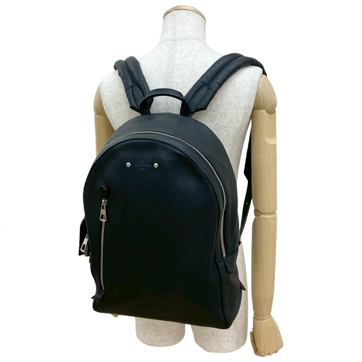Louis Vuitton Backpack M42687 Taurillon Clemence Day Leather Black