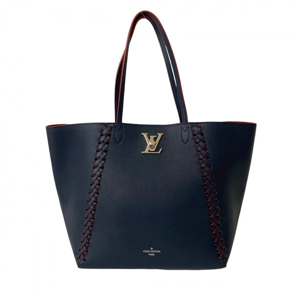 Louis Vuitton Rock Me Hippo Leather Navy Tote Bag