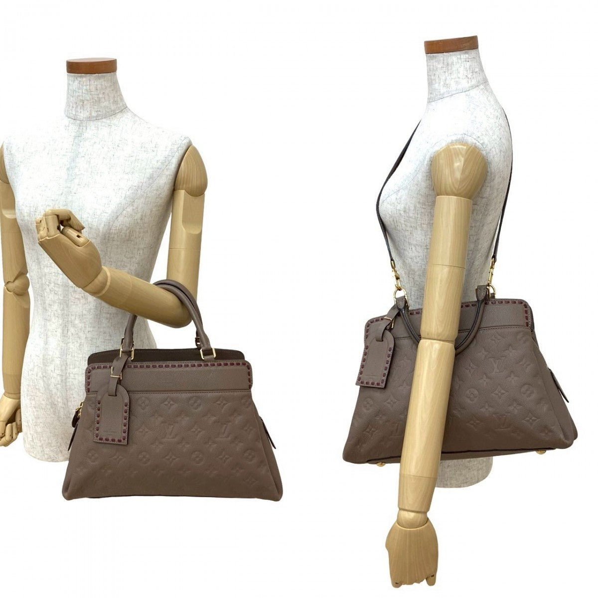 Louis Vuitton M43739 Ann Platt Ann Platt Monogram Beige Shoulder Bag