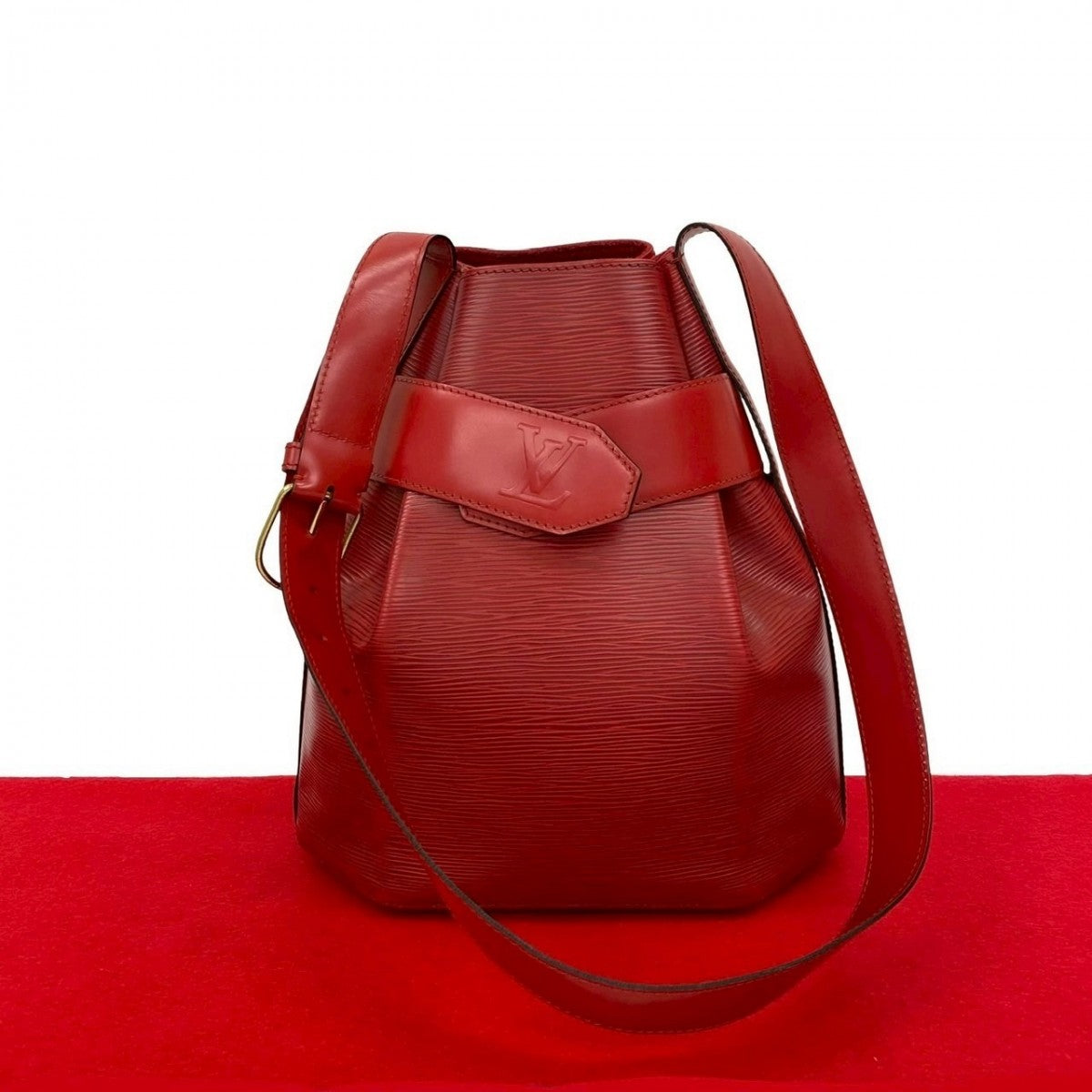 Louis Vuitton M80207 Epi Sac De Paul Leather Red Shoulder Bag
