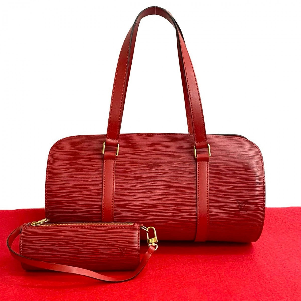 Louis Vuitton M52227 Epi Suflo Leather Red Handbag