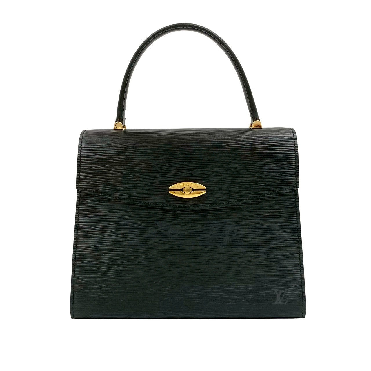 Louis Vuitton Epi Malesherbes Leather Black Handbag