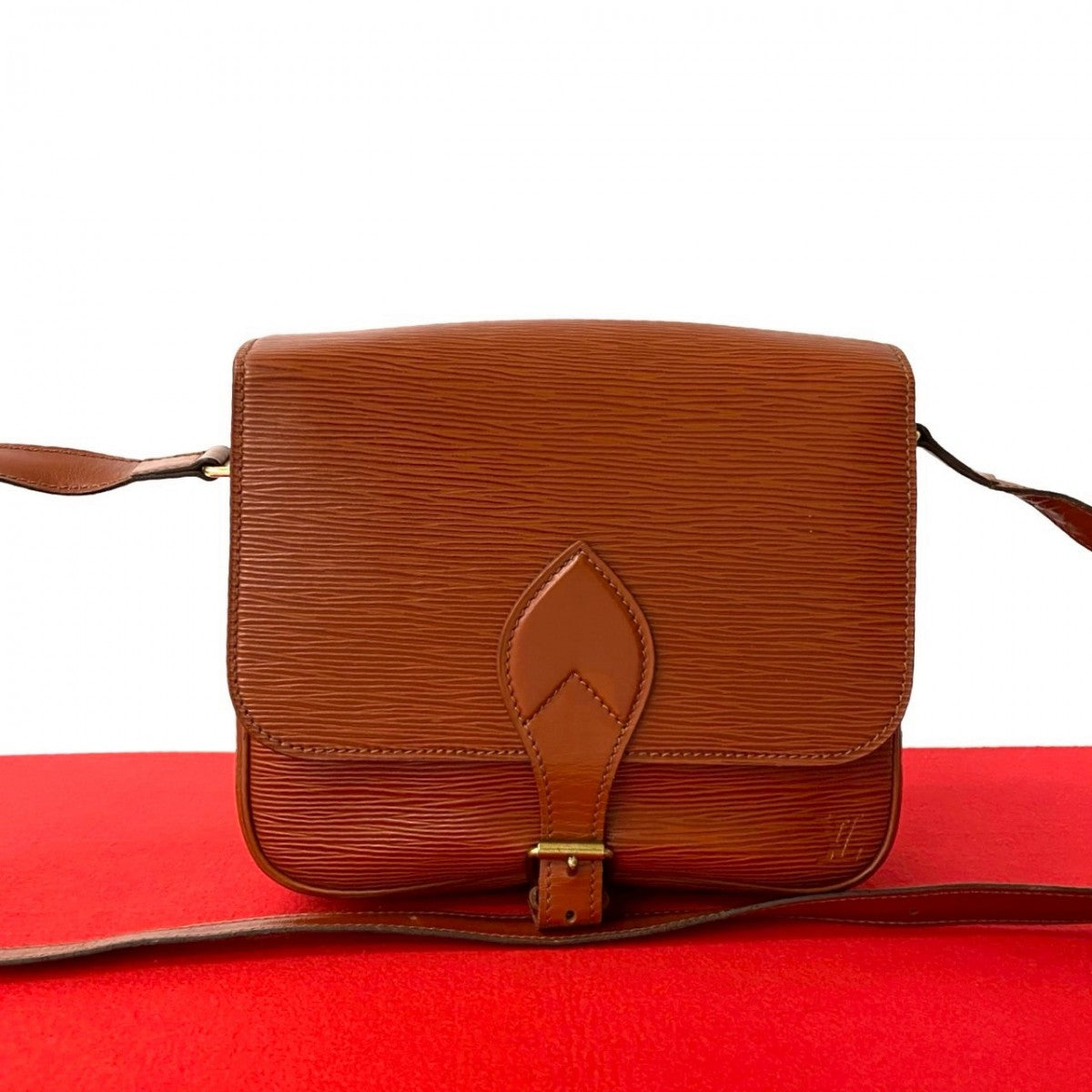 Louis Vuitton M52243 Epi Cartouchiere Leather Brown Shoulder Bag