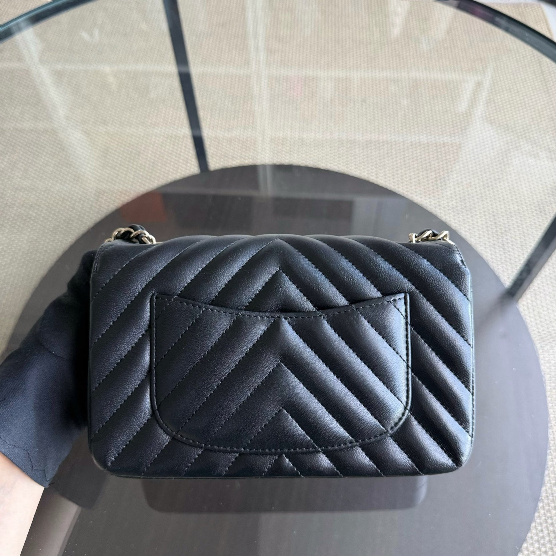 Chanel Classic Flap Mini - Quilted Lambskin Black Gold Hardware Series 26