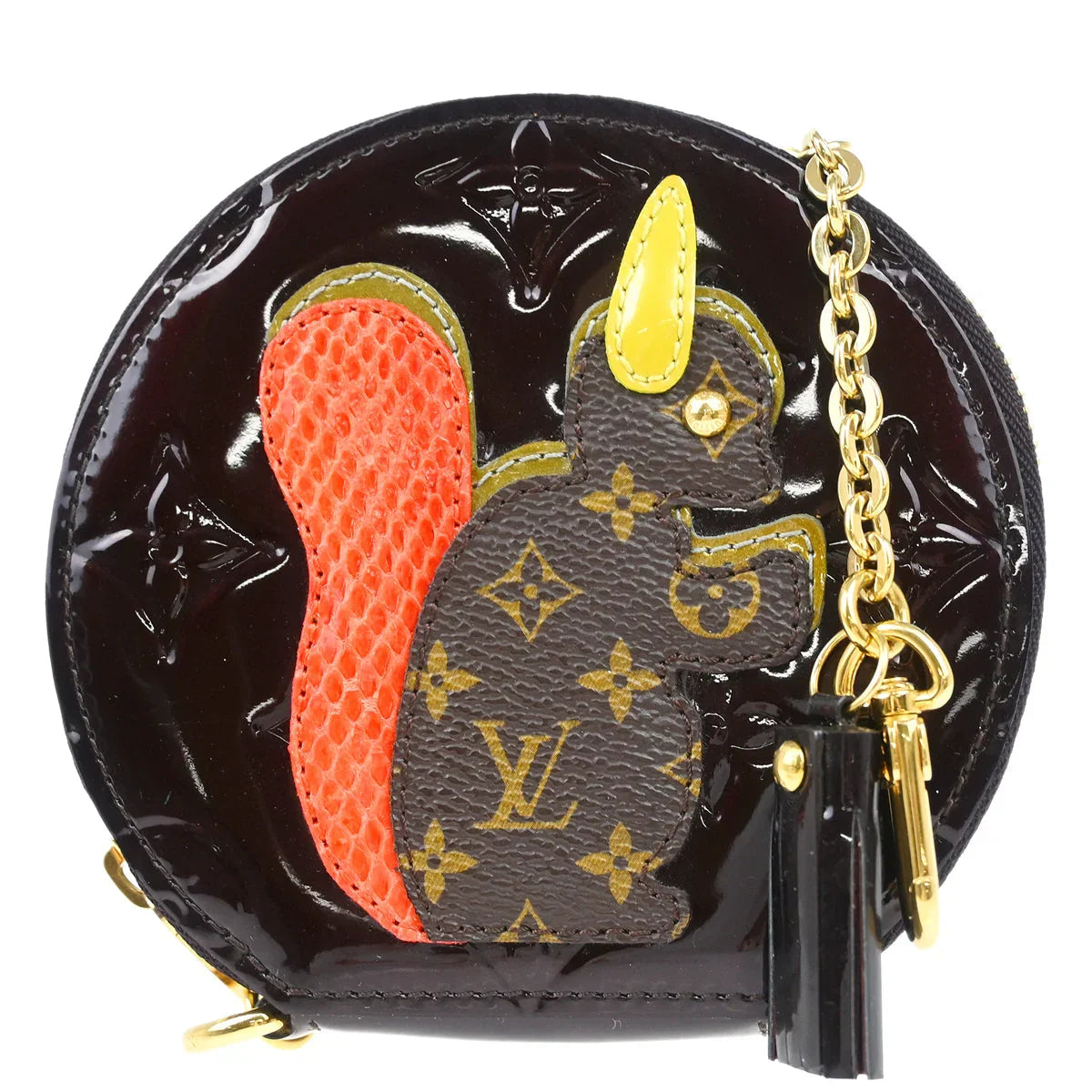 Louis Vuitton * Vernis Porte Monnaie Ecureuil Coin Wallet