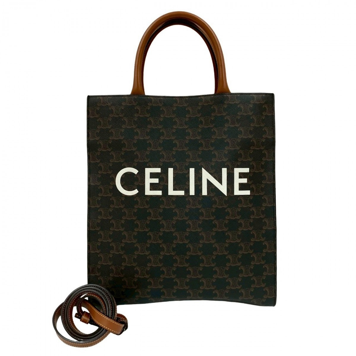 Shoulder Bag Triomphe Bar Tikal Caba Leather Black