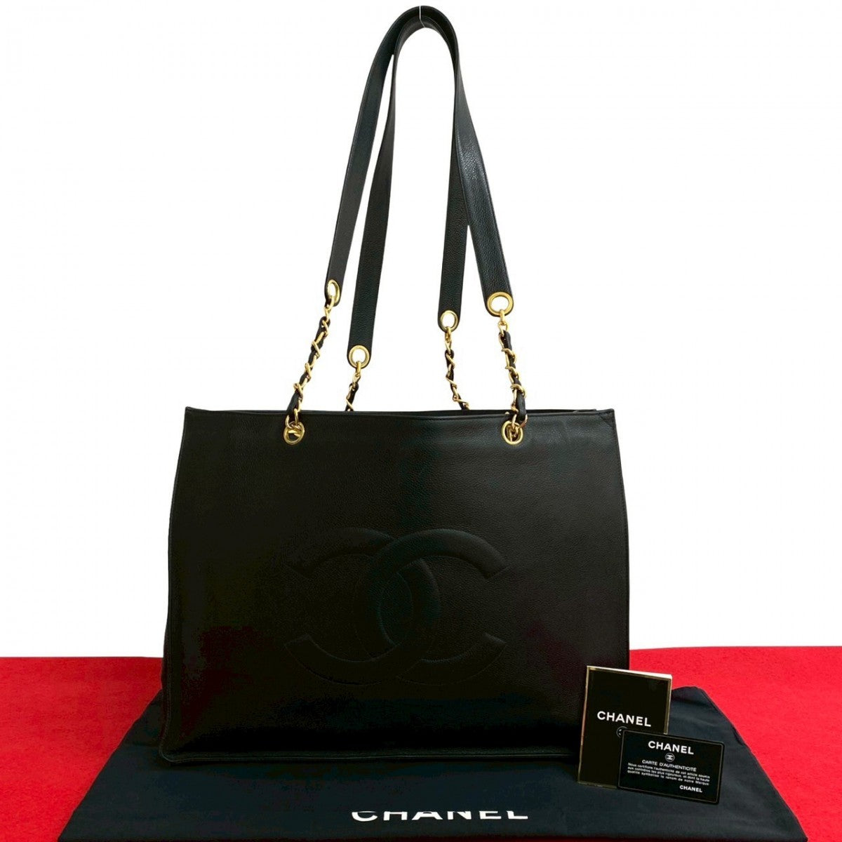 Chanel Matt caviar skin Black Tote Bag