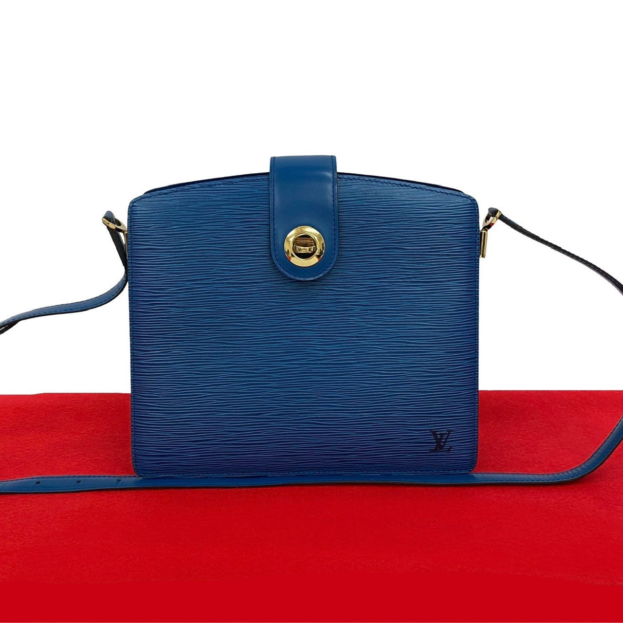 Louis Vuitton Epi Capuchin Leather Blue Hat