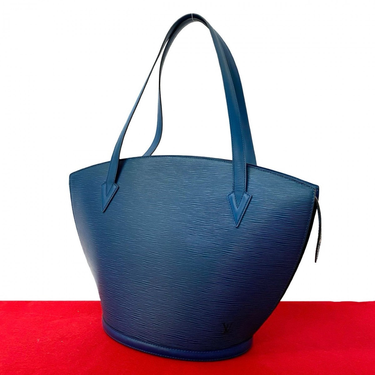 Louis Vuitton M52265 Epi Sunjack shopping Leather Blue Tote Bag