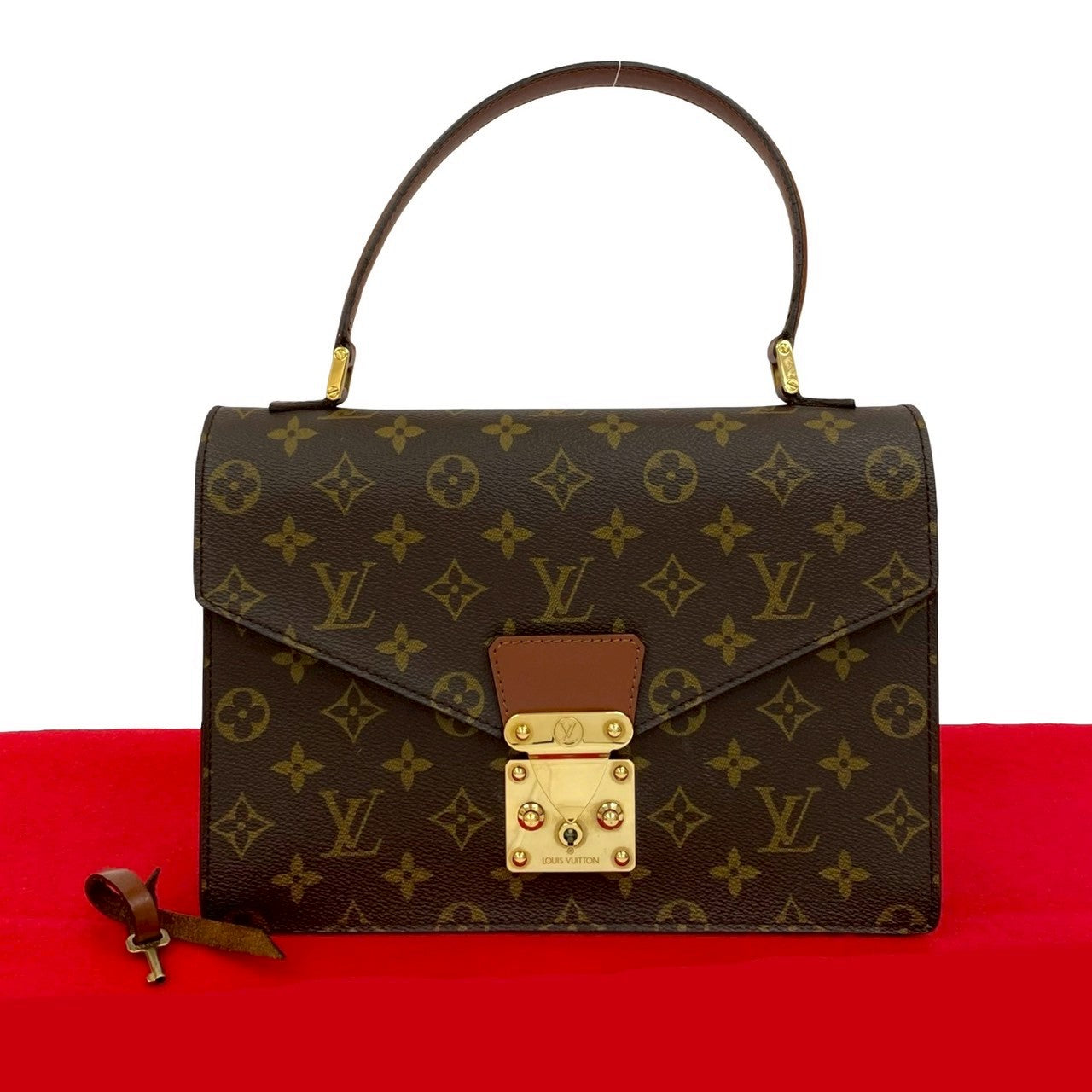 Louis Vuitton Concorde Monogram Leather Brown Handbag