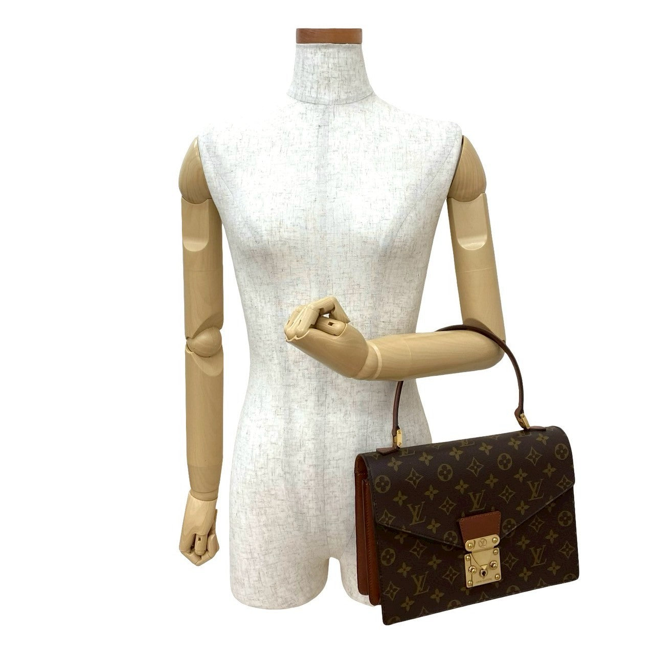 Louis Vuitton Concorde Monogram Leather Brown Handbag