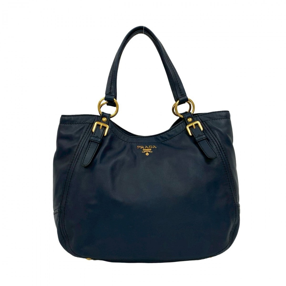Tote Bag Navy Leather