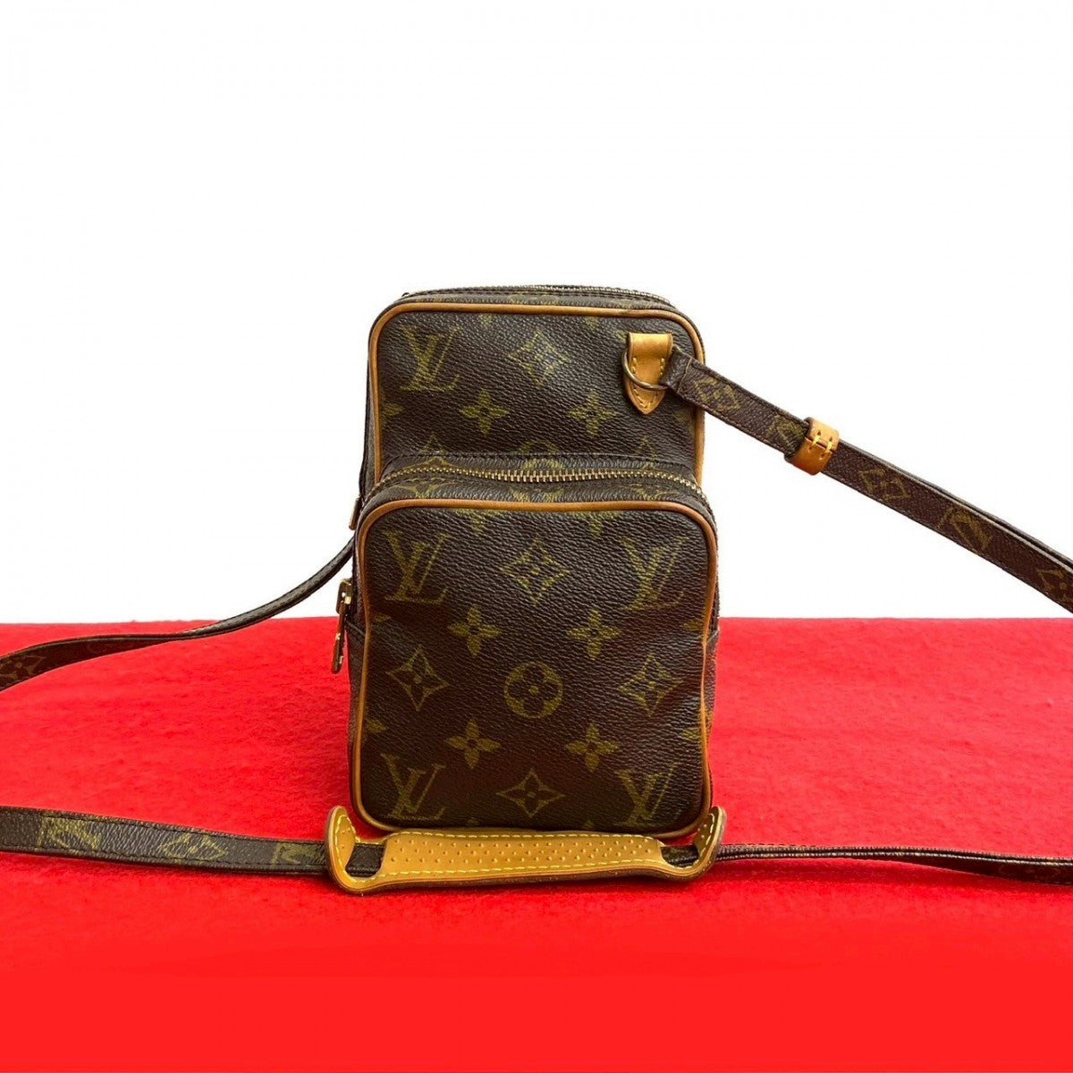 Louis Vuitton Amazone Monogram Leather Brown Shoulder Bag