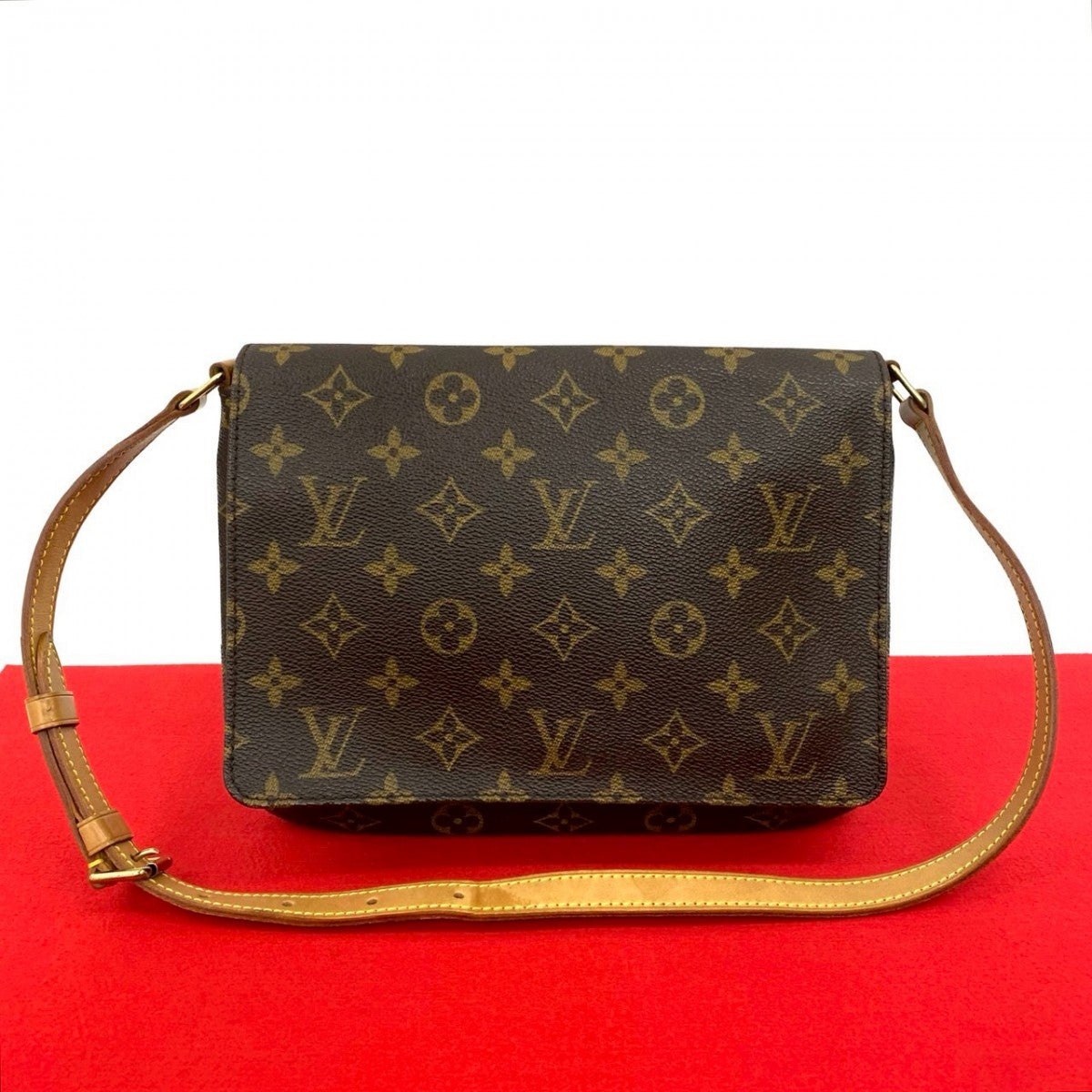 Louis Vuitton M tte Tango Monogram Leather Brown Shoulder Bag