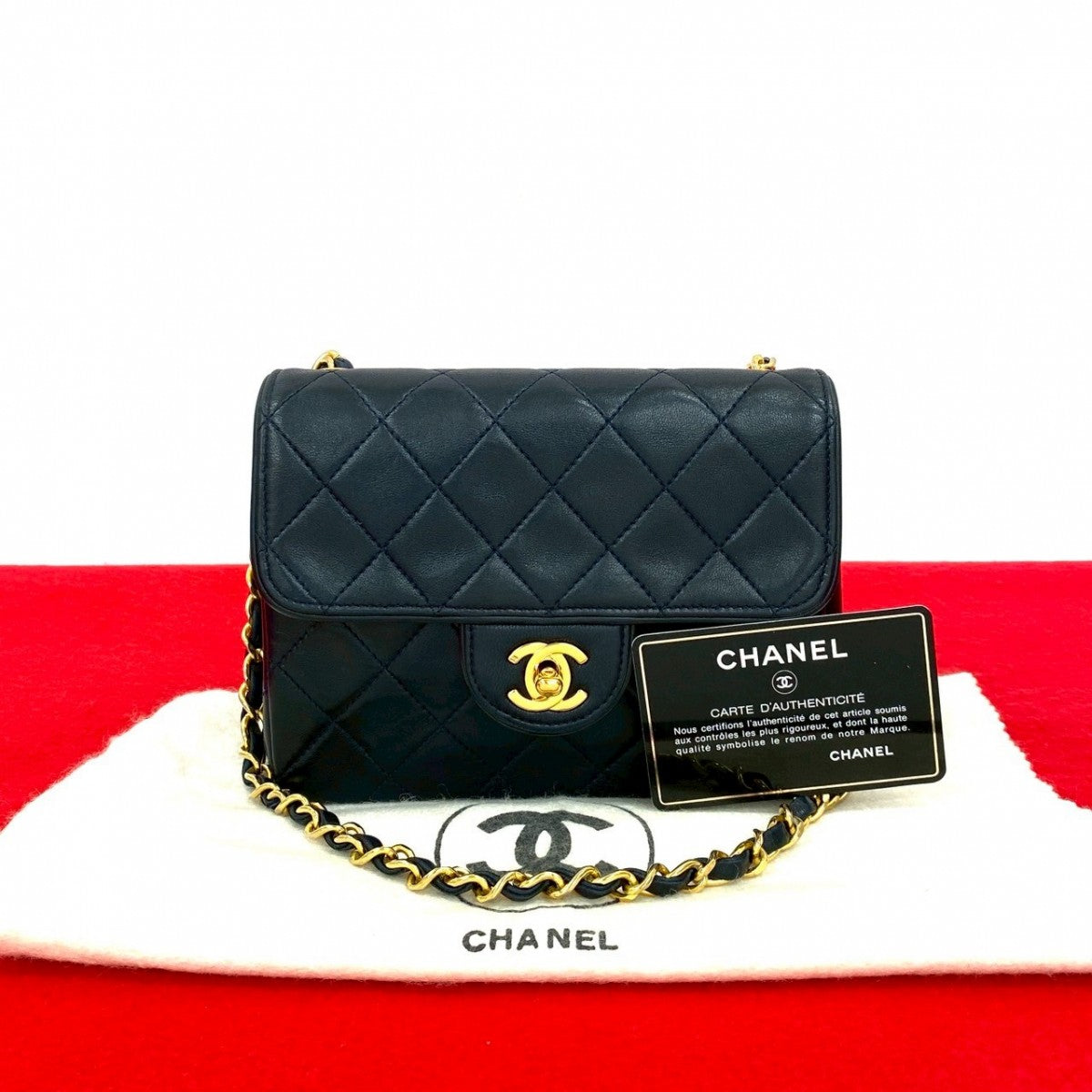 Chanel lambskin Navy Matrasse Shoulder Bag 20250709Kmb770 10