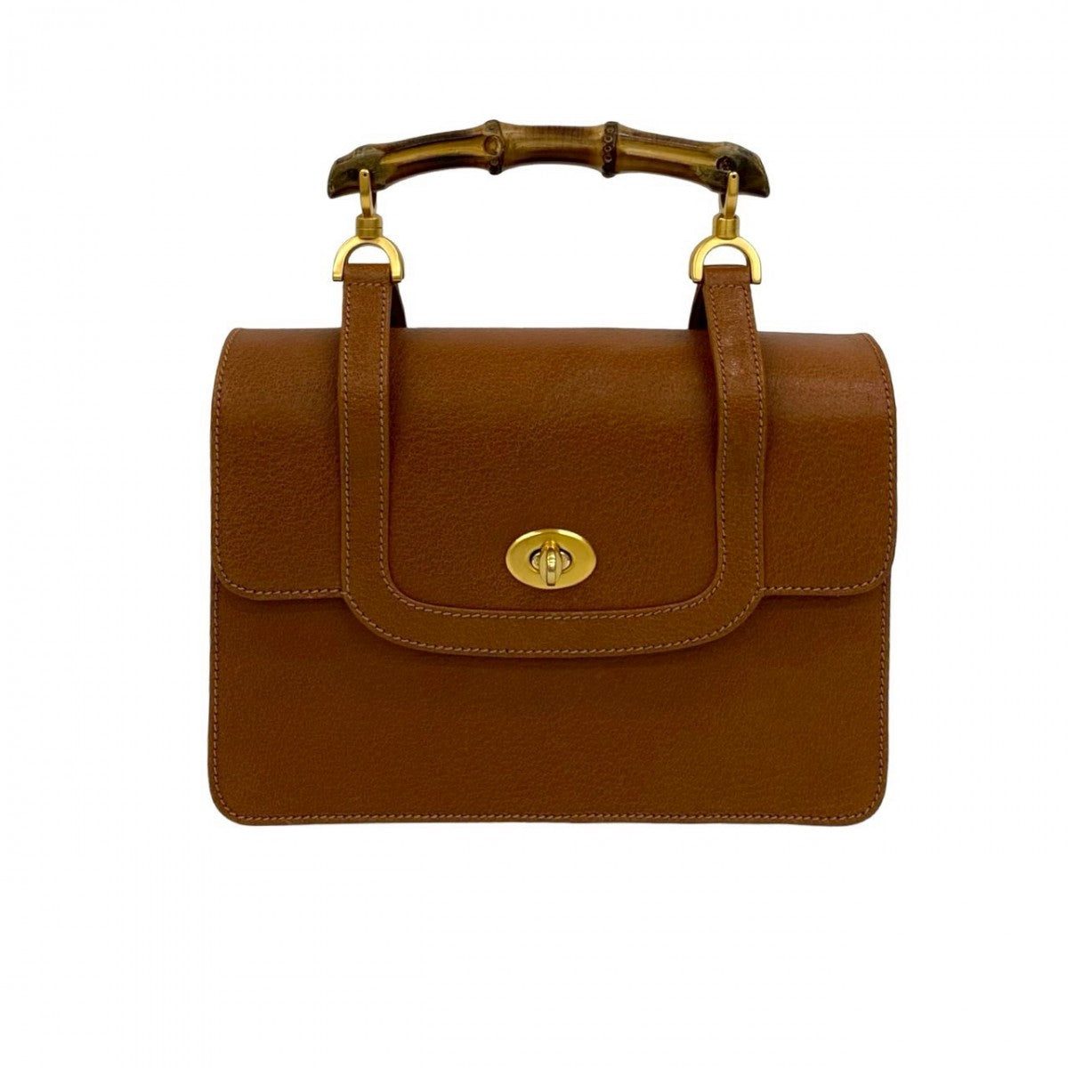Gucci Bamboo Leather Brown Shoulder Bag