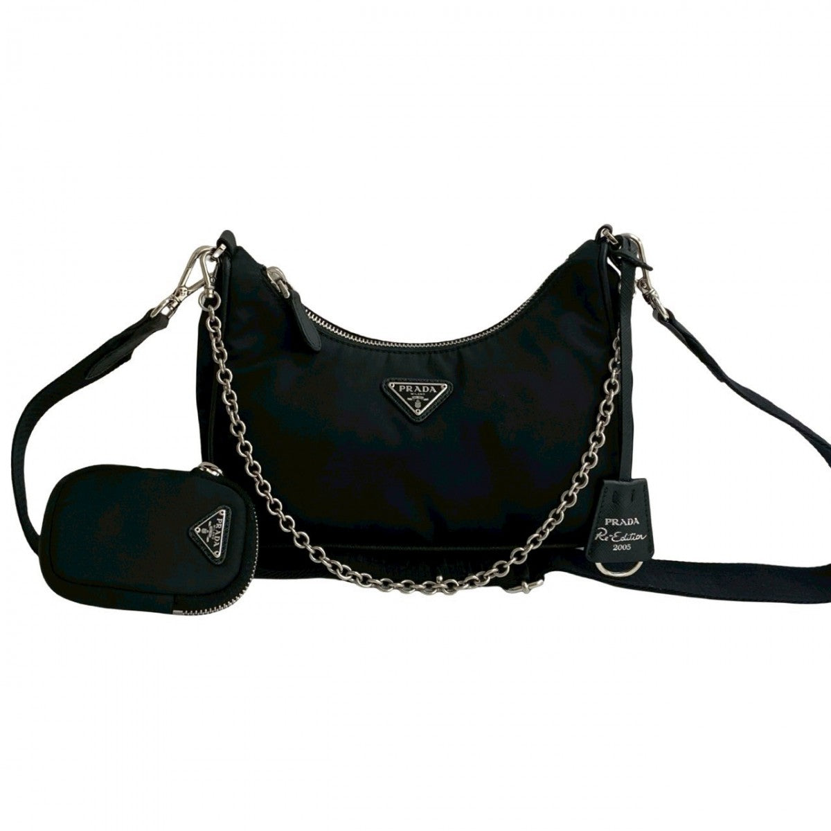 Shoulder Bag Re Edition Nylon Black