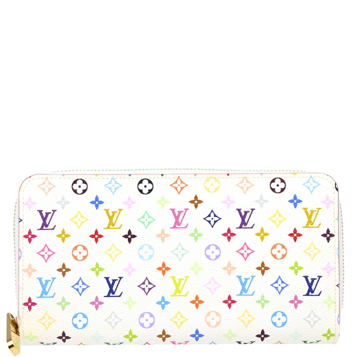 Louis Vuitton 2011 White Multicolor Zippy Wallet Style 2