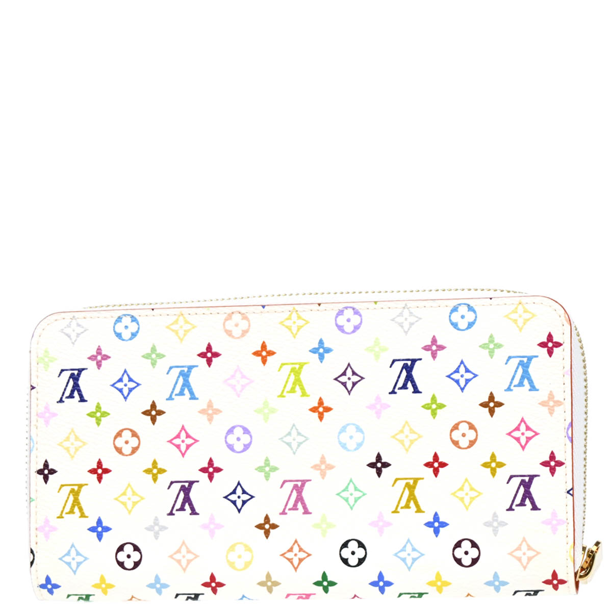 Louis Vuitton 2011 White Multicolor Zippy Wallet Style 2