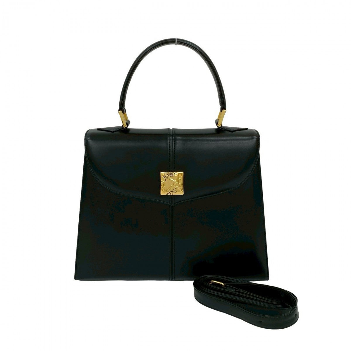 YSL Saint Laurent Yves Shoulder Bag Leather Black 20250715Jpb187 9