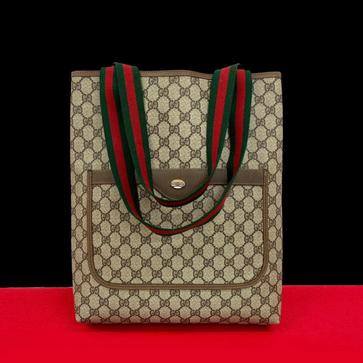 Gucci Sherry line Leather Brown Tote Bag 20250715Jpb283 3