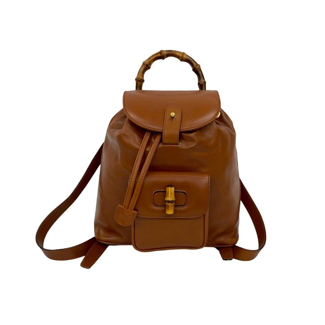 Gucci Backpack Bamboo Leather Brown 20250715Jpb434 3