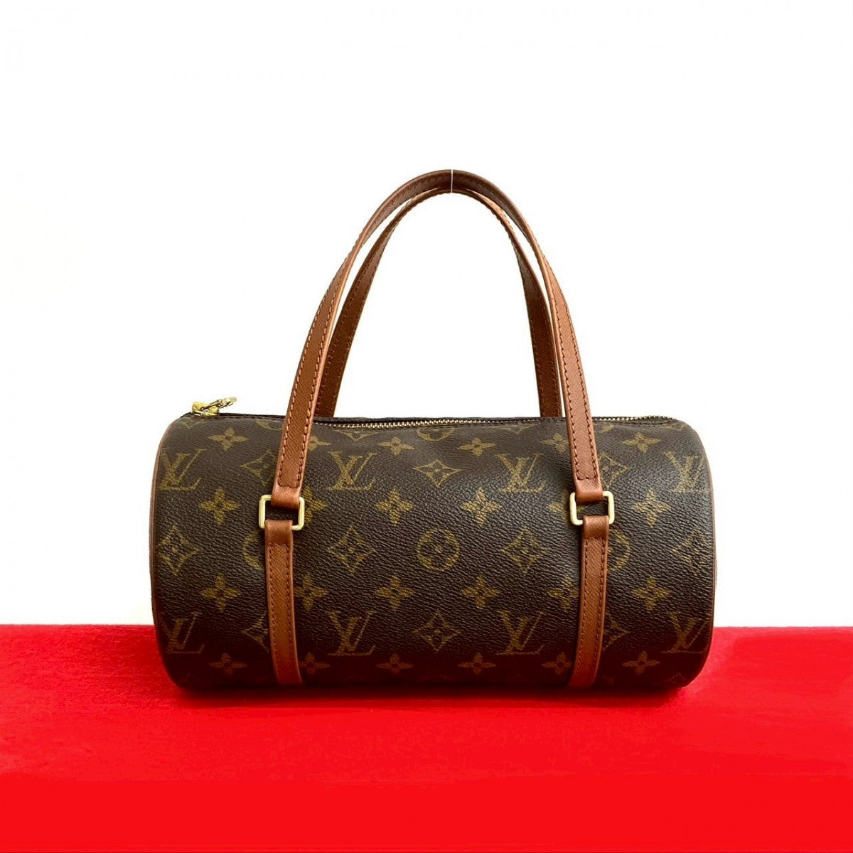 Louis Vuitton Papillon Monogram Leather Brown Handbag