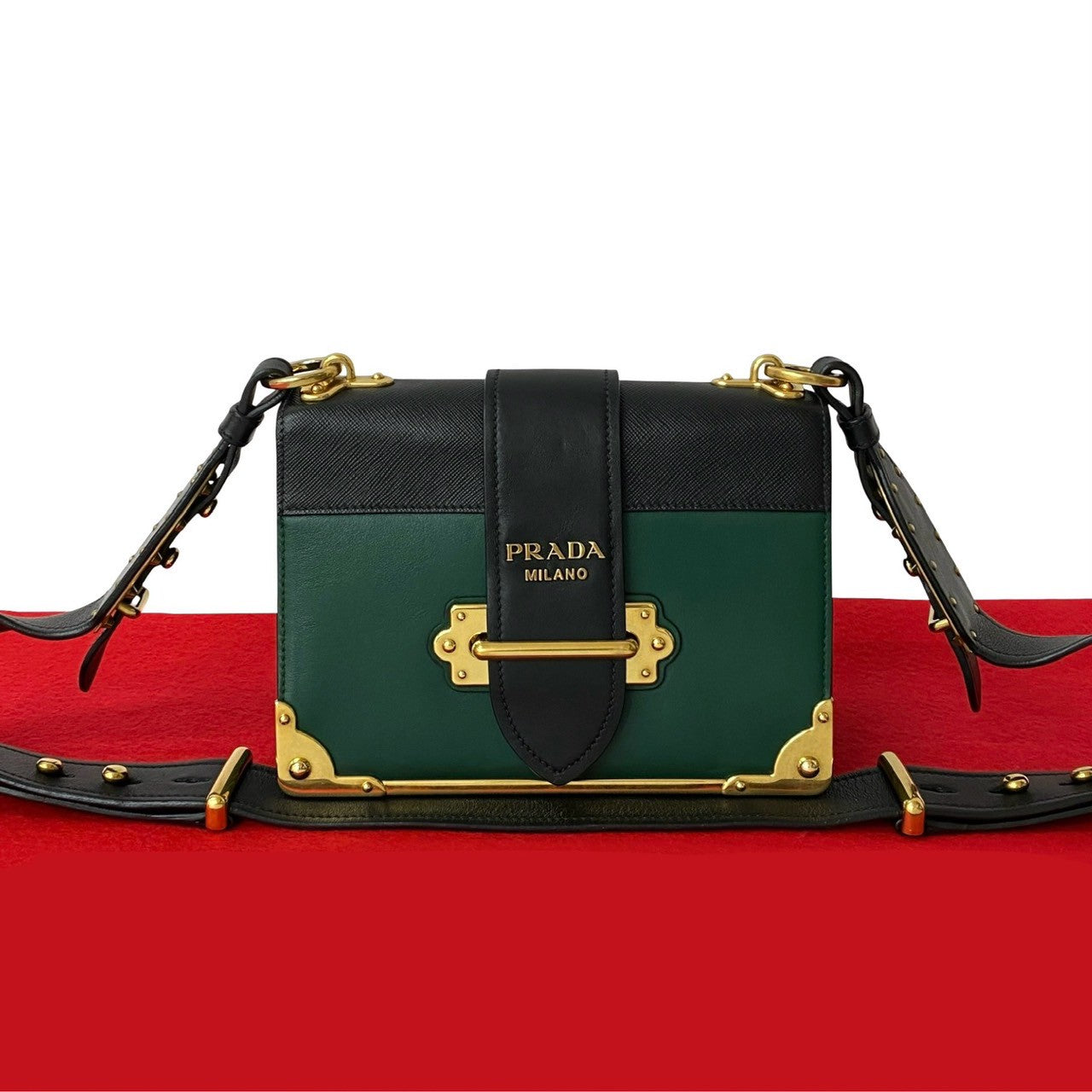 Shoulder Bag Kaye Leather Green
