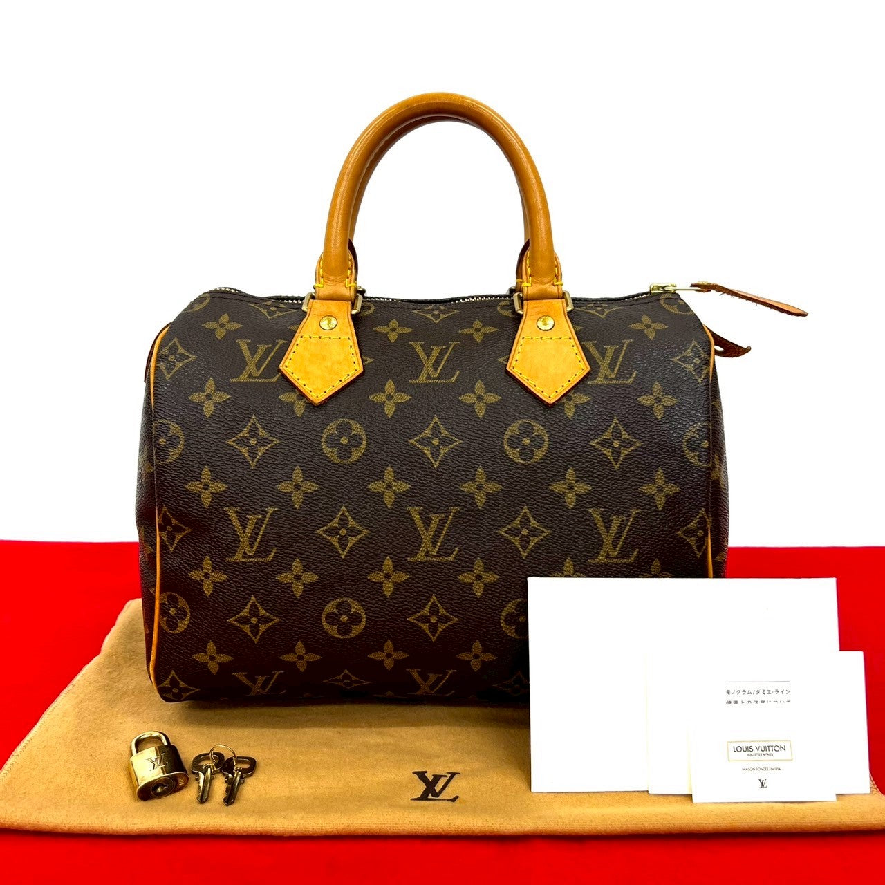 Louis Vuitton Speedy 25 Monogram Leather Brown Handbag 202507229Jpb197 2