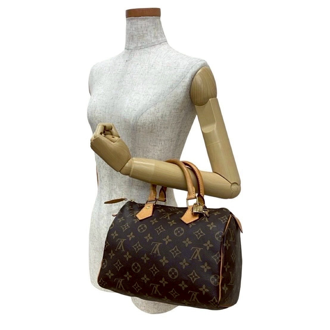 Louis Vuitton Speedy 25 Monogram Leather Brown Handbag 202507229Jpb197 2