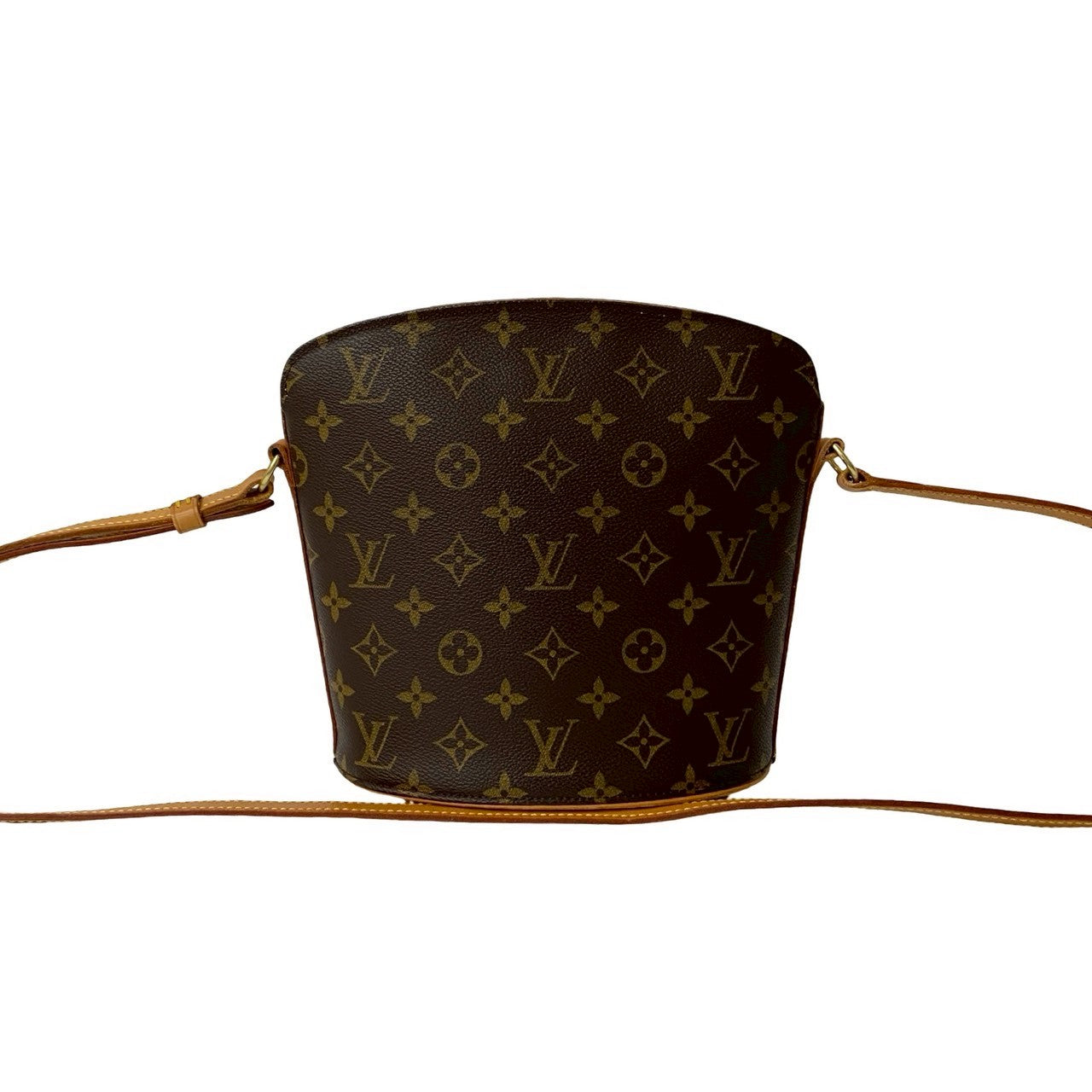 Louis Vuitton Drouot Monogram Leather Brown Shoulder Bag