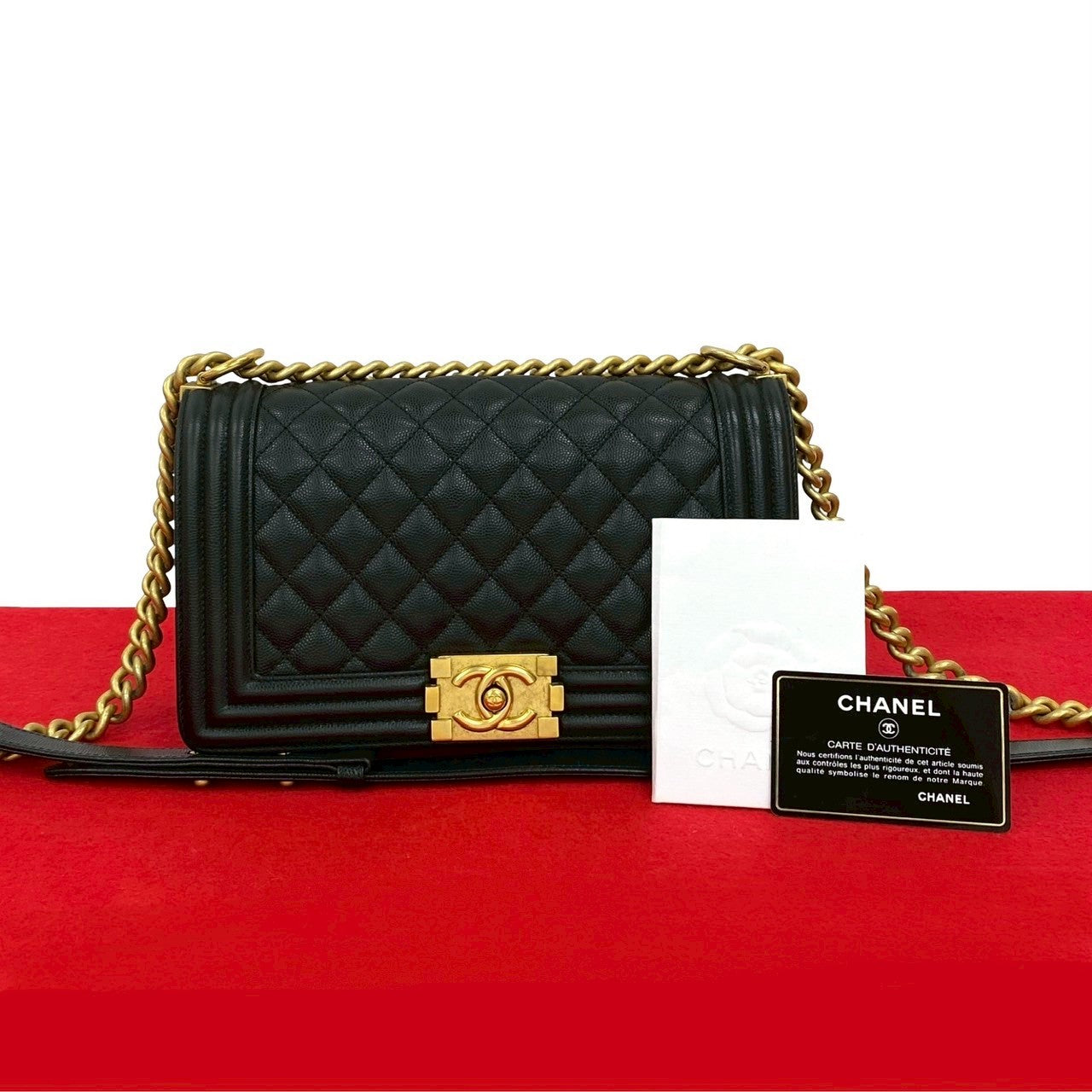 Chanel Boy Black Leather Shoulder Bag 202507229Jpb416 2