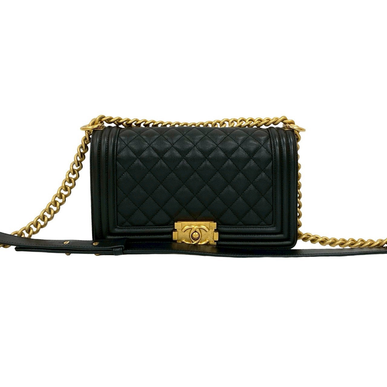 Chanel Boy Black Leather Shoulder Bag 202507229Jpb416 2