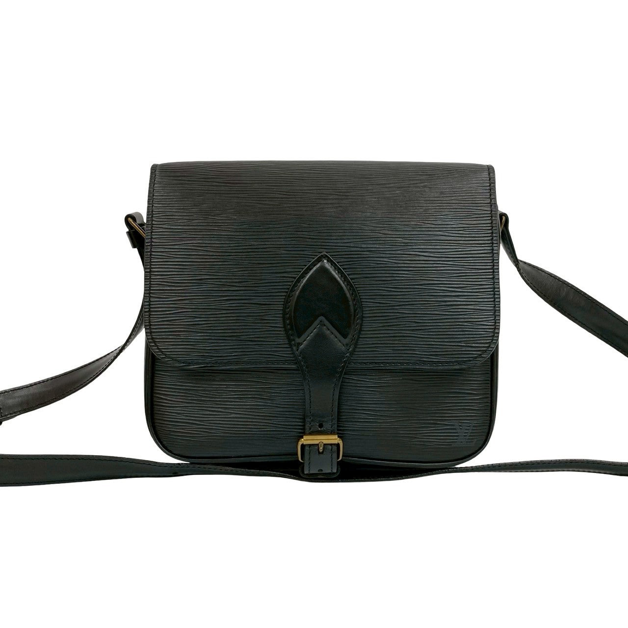 Louis Vuitton Epi Saint-Cloud Leather Black Shoulder Bag