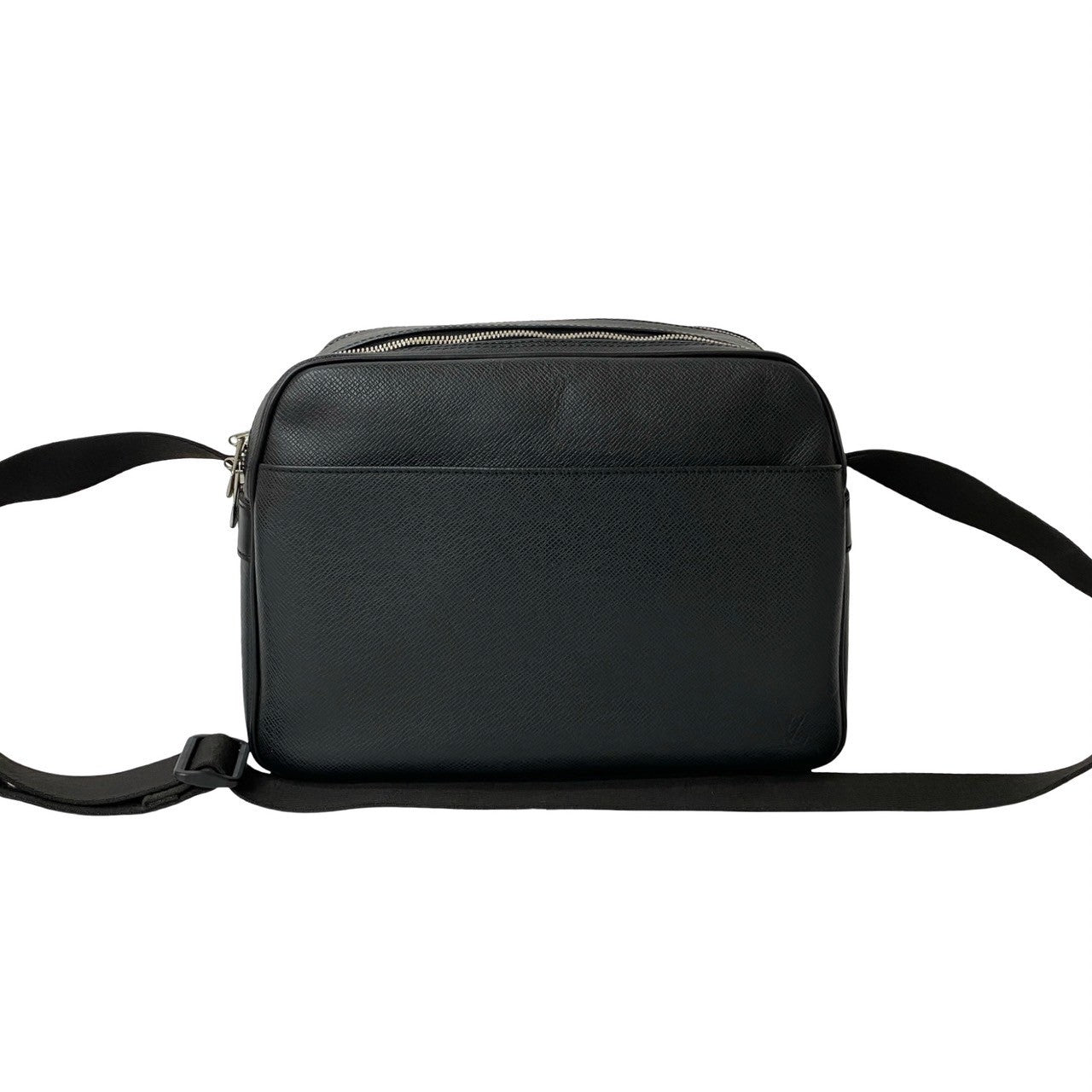 Louis Vuitton Taiga reporter Leather Black Shoulder Bag