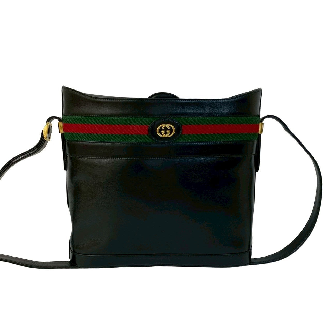 Gucci Sherry line Leather Black Shoulder Bag 20250723Kmb813 5