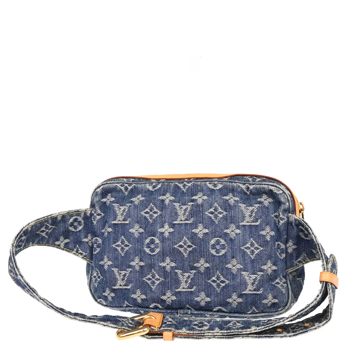 Louis Vuitton 2007 Blue Monogram Denim Bum Bag Waist Pouch M95347