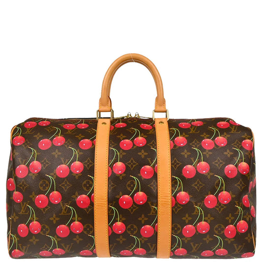 Louis Vuitton 2005 Monogram Cherry Keepall 45 Duffle Handbag