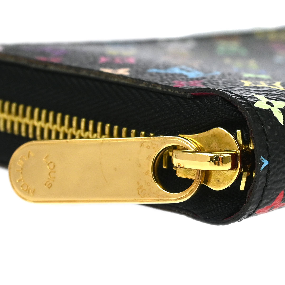 Louis Vuitton 2016 Black Multicolor Zippy Wallet Style 2