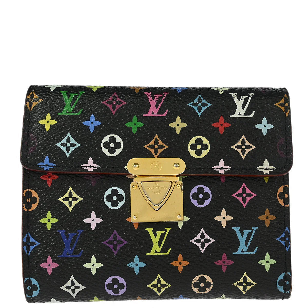 Louis Vuitton 2005 Black Multicolor Portefeuille Koala Wallet