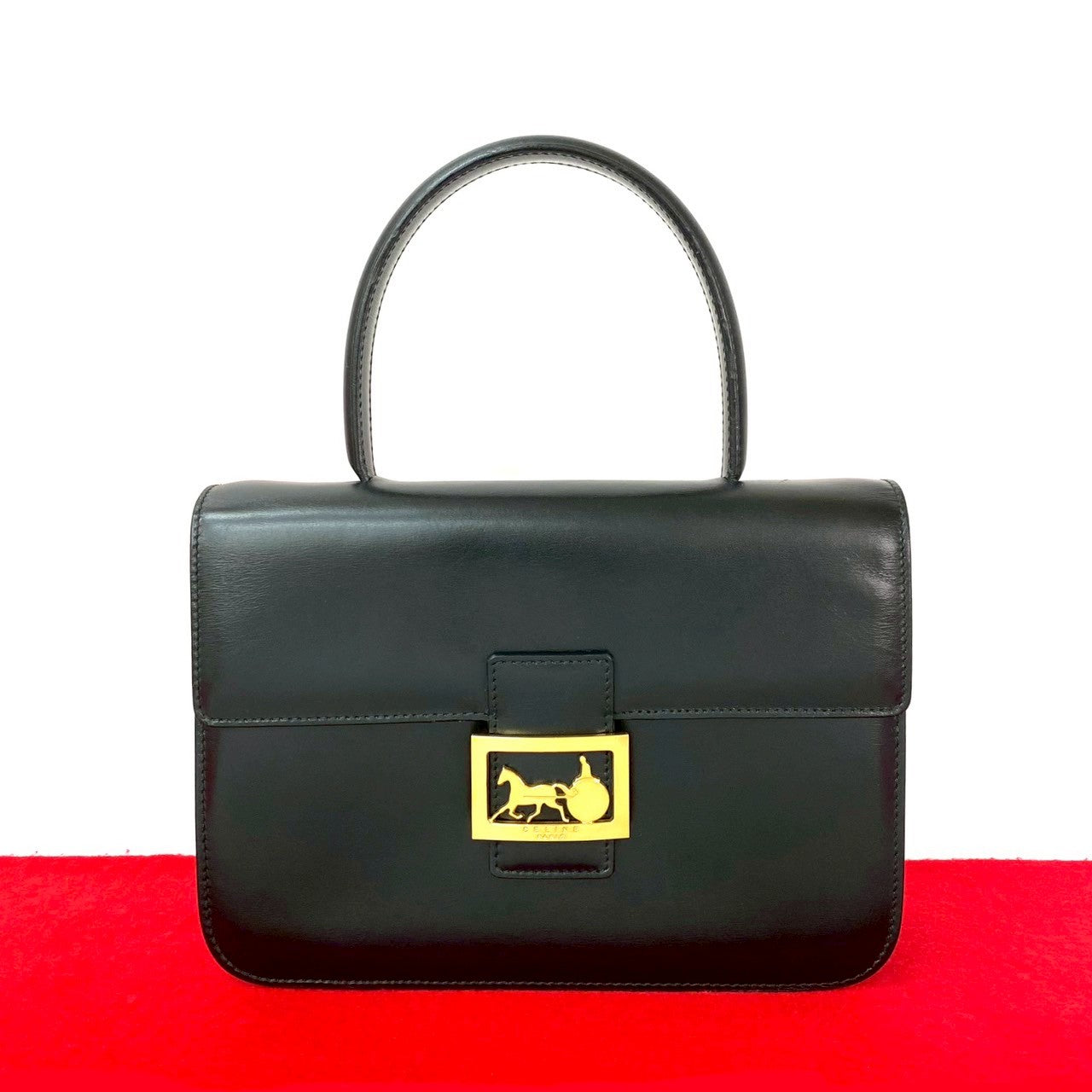 Calfskin Black Travel Bag