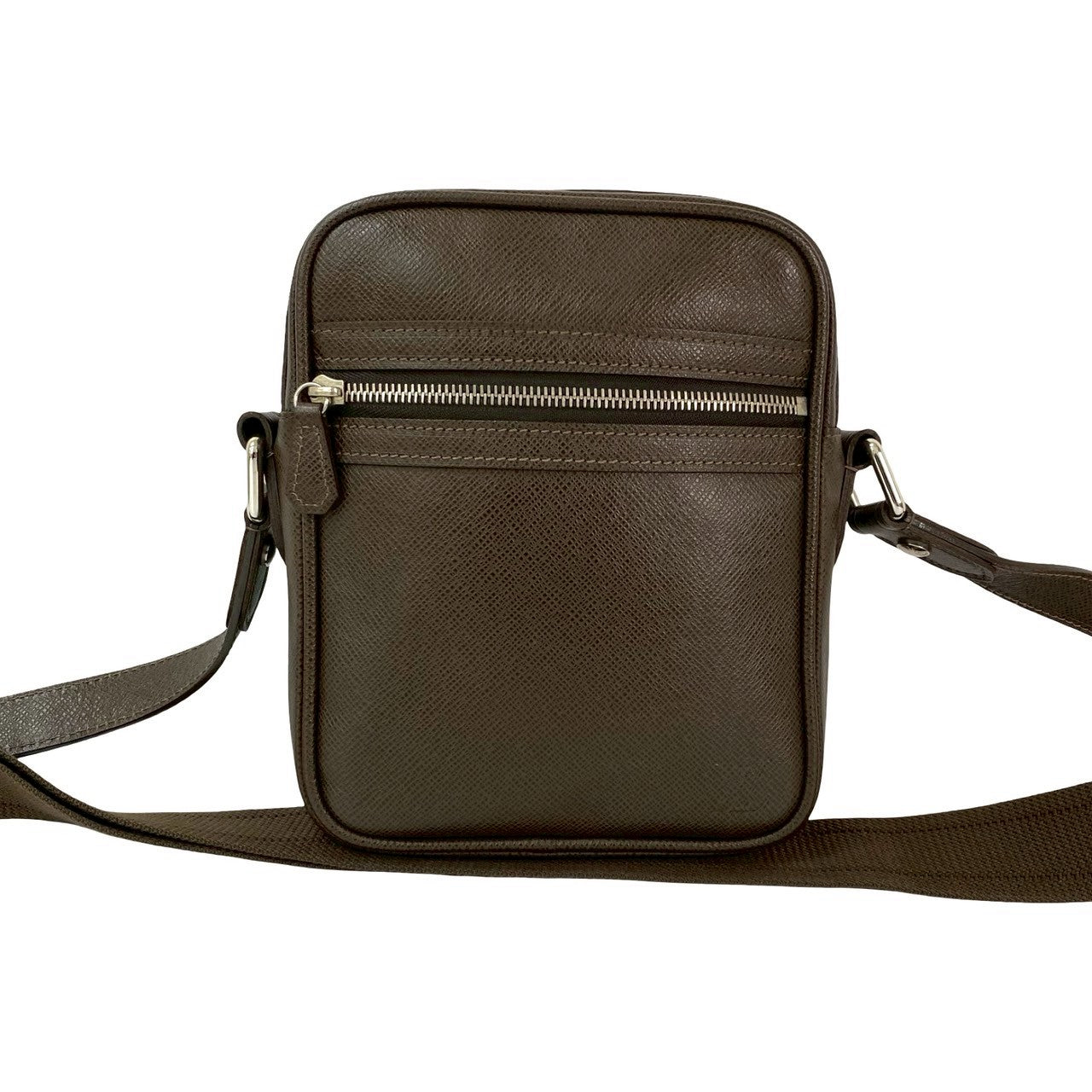 Louis Vuitton Taiga Dimitri Leather Brown Shoulder Bag