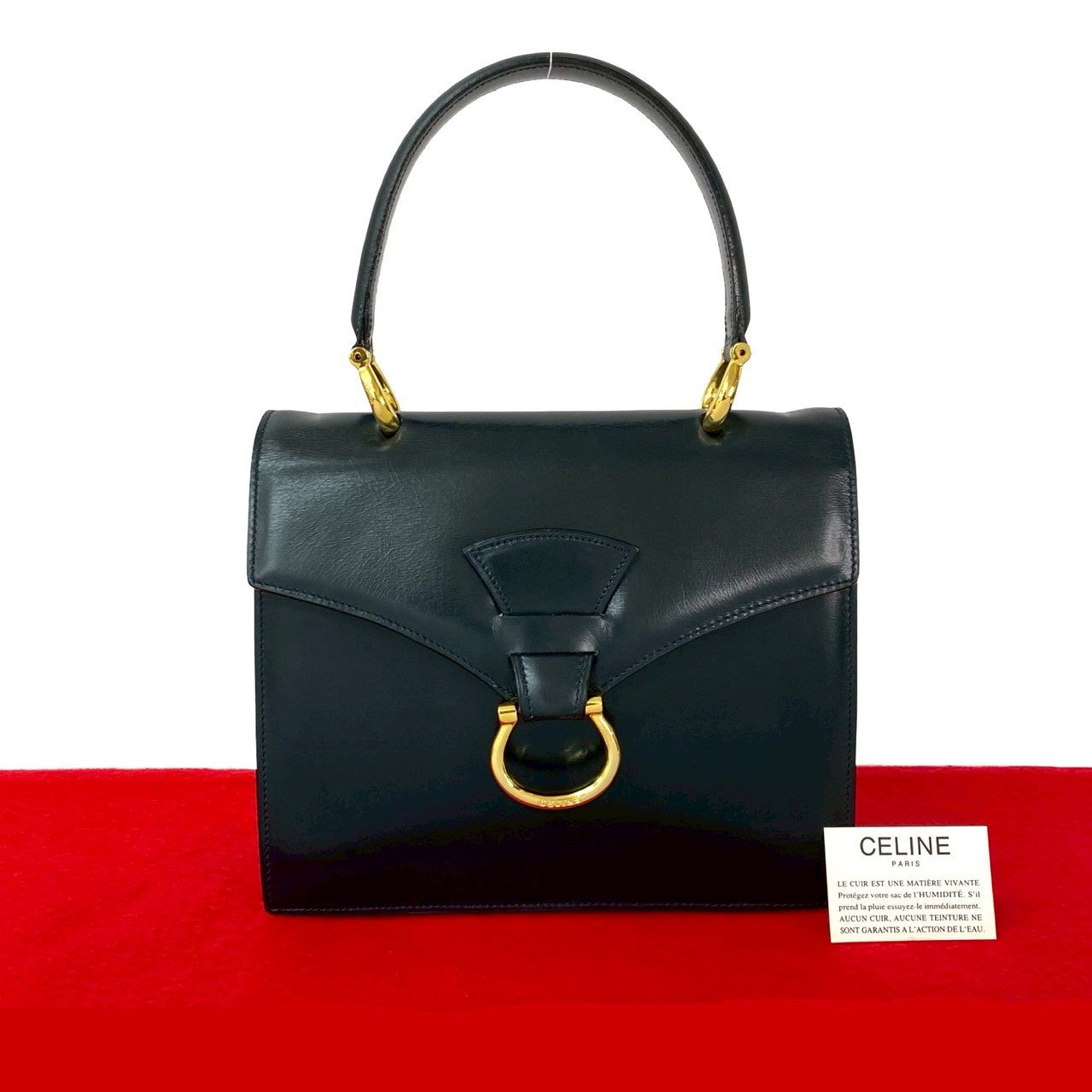 Calfskin Navy Travel Bag