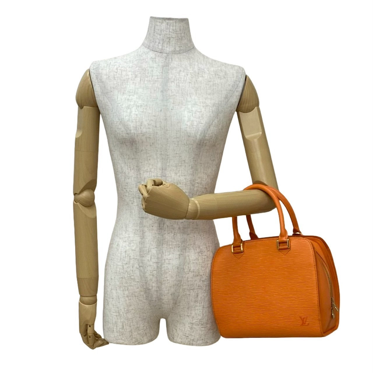 Louis Vuitton Epi Ponneuf Leather Orange Handbag